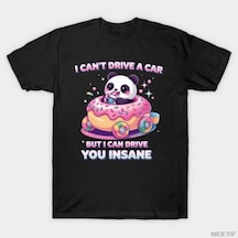 Flood Of Style Insane Panda Meme Karikatür Alaycı Mizah Donut T-shirt Erkekler Kadınlar Için % 100% Pamuk T Çok Renkli