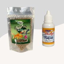 Ekol Pond Stick Natural Japon Balığı Yemi 30gr + Fishvit Multivitamin 50cc
