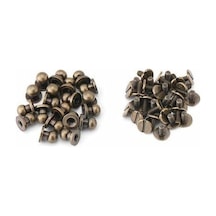 Novahub 5/10/25 Adet Yuvarlak Kafa Çivi Perçin Çanta Chicago Saplama Vidaları Geri Bakır Deri Kemer Zanaat 9x7x9mm -bronze-10 9 x 7 x 9 MM -bronze-10