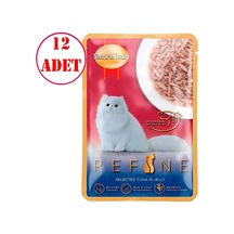Smart Heart Refine Kedi Konservesi Jöle İçinde Ton Balıklı 70 Gr 12 Ad