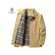 Simicg Erkek İş Ceketi Gündelik Ceket-haki Haki