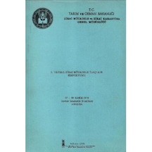 1. Ulusal Zirai Mücadele İlaçları Simpozyumu 27 - 29 Kasım 1979 Devlet İstatistik Enstitüsü