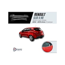 Renault Clio 4 Uyumlu Hb Krom Cam Çıtası 8 Parça 2012-2019 Arası P. Çelik