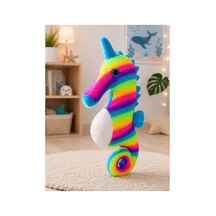 Peluş Deniz Atı Oyuncak Renkli Pelüş Denizatı Çok Renkli