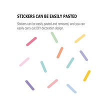 Çocuk Duvar Çıkartmaları, 8 Sayfa Renkli Pvc Dıy, Ev Dekorasyonu Kalp Desenli, Kreş Bebek Odası Anaokulu İçin Çıkarılabilir Kendinden Yapışkanlı Eğitici Eğlenceli Sticker Seti Acı Kahve