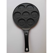 Eda Granit Pankek Tava 28 Cm Gülen Yüz Emojili Pankek Tavası