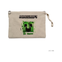 Zepplin Giyim Minecraft Be Happy Clutch Astarlı Cüzdan / El Çantası