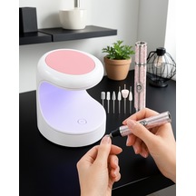 Tırnak Matkabı + Mini Led Oje Kurutma Cihazı Seti Uczztırnakkurutmatörpü4