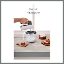 Bezos 2200 Ml Mikser Kabı Füme & Ölçü Kabı & Saklama Kabı-dny0025 Mmbz