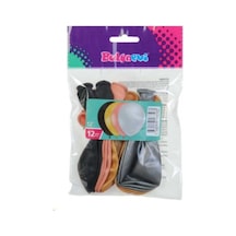 BALONEVİ METALİK BALON 12 Lİ - YETİŞKİN ASORTİ 12''