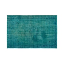 El Dokuması Vintage Yün-pamuk Turkuaz Halı 22679 187 X 276 Cm