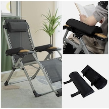 Suntek Şezlong Kafa Yastık Ayak Yastığı Kol Pedleri Açık 40cm-ayaklık Siyah