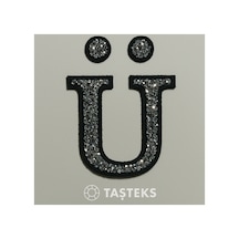 Taşlı Ütülenebilen Veya Sticker Olarak Kullanılabilen 6cm Ü Harfi