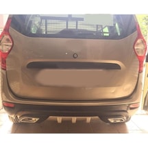 Oto H.i.t. Dacia Lodgy Uyumlu Body Kit Difüzör 2 Çıkış Gri Kare