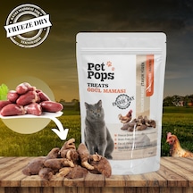 Petpops Tavuk Yürek Freeze Dry Kedi Ödül Maması 40 G