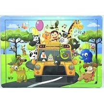 29x20 Cm 12 Parça Ahşap Orman Puzzle 1961 29x20 Cm 12 Parça Ahşap Orman Puzzle 1961