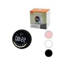 Dijital Saat - Bluetooth Wireless Mini Hoparlör Speaker Usb Şarjlı - Işıklı 5w Pl-4652 Bx40