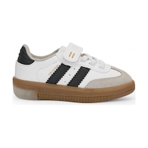 044 Çocuk Işıklı Sneaker Beyaz/siyah Beyaz - Siyah