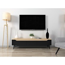 Flora Mass Dekoratif Tv Ünitesi 150 Cm Meşe-siyah