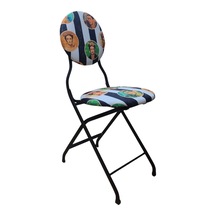Katlanabilir Frida Desenli Metal Sandalye