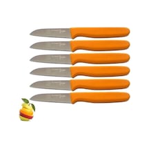 Sürbisa 6 Adet Turuncu 61007 Meyve Bıçağı Boy 7.5 cm
