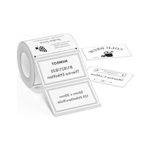 50x30 Mm Kendinden Yapışkanlı Termal Etiketler, Okul Ve Ofis Kullanımı İçin 124-Pembe