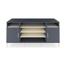 Kronos Konsol 5 Raflı 2 Kapaklı 176x59x83 Antrasit-antrasit/aytaşı Antrasit/aytaşı