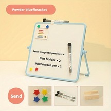 Elmpaly Çift Taraflı Manyetik Yazı Tahtası Pembe Mavi 9.76x9.76in