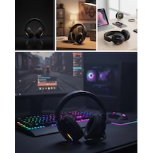 Headset Kablosuz Bluetooth 40mm Sürücülü Mikrofonlu Oyuncu Kulaklığı