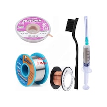 Mechanic Lehim Noclean Sn63/pb37 40g 0,3mm Lehim Toplama Cp-2015 Emme Teli 2mm 5li Set