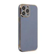 Newface Apple iPhone Uyumlu 14 Pro Kılıf Volet Silikon - Mavi Diğer