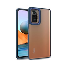 Zore Redmi Note 10 Pro Kılıf Nvth Flora Kapak - Mavi