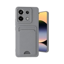 Xiaomi Redmi Note 13 Pro 5g Kılıf Kelvin Kartvizitli Silikon - Gri