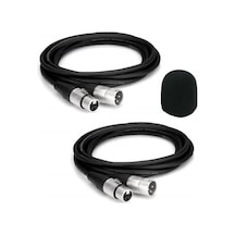 Lastvoice Xlr To Xlr Stereo 5 Metre Mikrofon Kablosu 2Li Set Süng