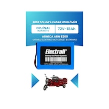 Arnica Arn 8200 Batarya Standart Kapasite Lifepo4 72v 18ah Elektrikli Motosiklet Bataryası