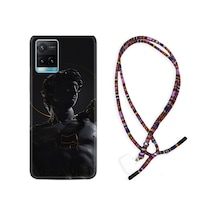 Vivo Y21S Kılıf Rasta Boyun Askılı Heykel 1641