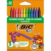 Bic Kids Plastidecor Pastel Boya Kalemi 12'li Kutu