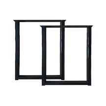 CVTdesign Metal Ayak Masif Kütük Sehpa Bench Bank Ayağı Profil Ayaklar