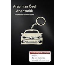 Kişiye Özel Renault Fluence Anahtarlık Paslanmaz Çelik