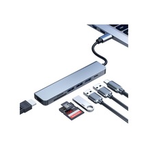 7 İn 1 1x Type-c 3x Usb 1x Sd 1x Tf 1x Hdmı Çıkışlı Usb C Hub Çoklayıcı Görüntü Ve Veri Aktarıcı