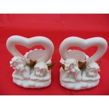 Melek Figürler-QQC 2Lİ MELEK T-LIGHT7.5X9.5X8 CM