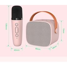 Besthome1 P2 Mavi Kablosuz Bluetooth Hoparlör, 6w Güç, 2000mah Pil, Mikrofonlu Karaoke