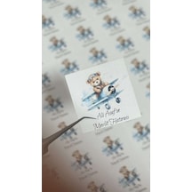 Mevlit Hatırası Çikolata Etiketi 4 x 4 CM 108 Adet