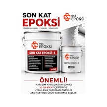 Epoksi Self Leveling Zemin Kaplama 20 Kg (17+3 Kg) Kendiliğinden Yayılan Epoksi Zemin Boyası Son Kat -