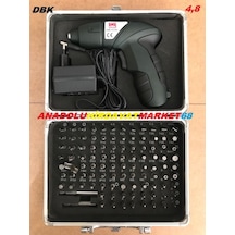 Dbk 4.8 Şarjli Vidalama Akülü Mini Matkap 100Parça Css 4,8 D