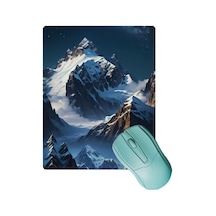 Sonictouch Yükselen Zafer Ay Yıldızlı Dağ Zirvesi Temalı Kaymaz Gaming Oyuncu Dikişsiz Mouse Pad 17x
