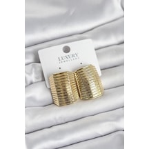 Gold Renk Pirinç Vintage Esintili Statement Küpe - Tj-bkp11736 Çok Renkli
