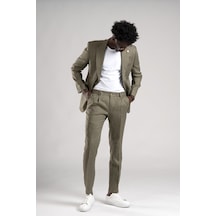 Sir Regular Fit Yarım Astarlı %100 Linen Keten Kumaş Takım Elbise 001 Sir Regular Fit Yarım Astarlı %100 Linen Keten Kumaş Takım Elbise 001
