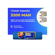 Philips Homerun 3000 Serisi Xu3110/02 3200 Mah 14.4v Robot Süpürge Batarya