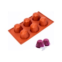 Elmas Şekilli Çikolata , Şeker, Kek, Pasta, Jöle, Sabun Ve Mum Kalıbı Çok Renkli